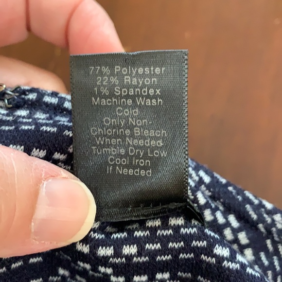 Ann Taylor Navy Sleeveless Sheath Dress - Picture 6 of 8